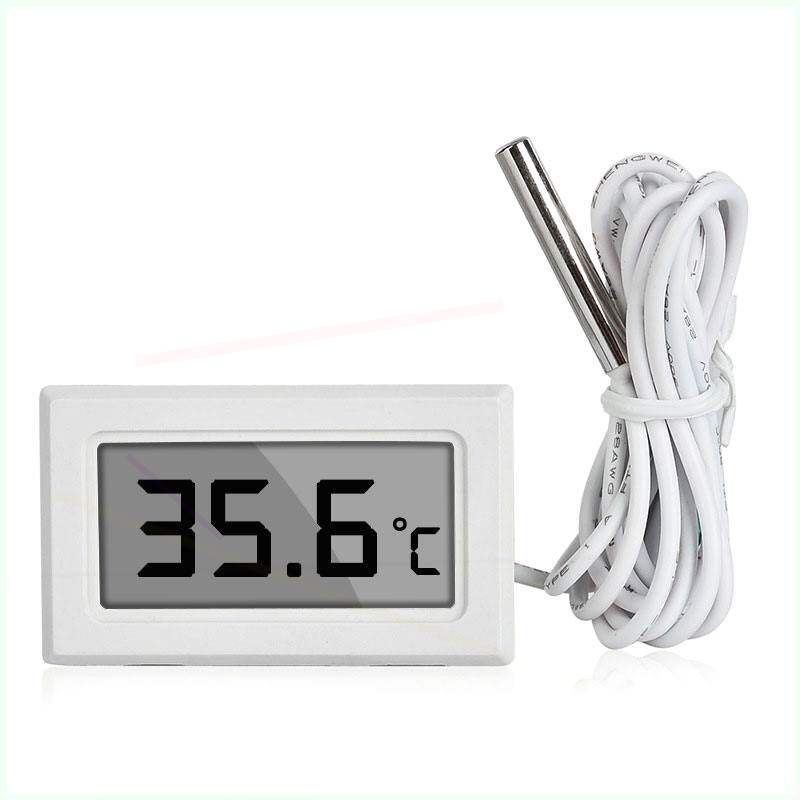 External digital waterproof monitor liquid crystal screen fish tank thermometer high-precision German induction Number of water temperature meters
