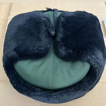 Olive green cotton hat velvet hat military green Lei Feng hat winter cold protection windproof ear protection labor protection dome cotton hat