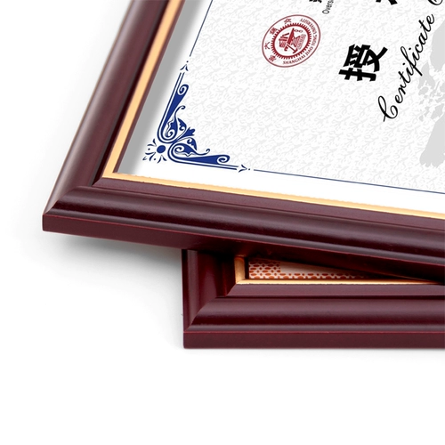 Рамка для сертификата формата А4 из цельного дерева, фоторамка, настенная рамка для письма с разрешением, рамка для бизнес-лицензии, три сертификата в одном, формат А3, промышленный и коммерческий