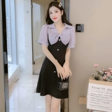 Элитное платье, летняя летняя одежда, приталенный корсет, мини-юбка, юбка, французский стиль, подходит для подростков