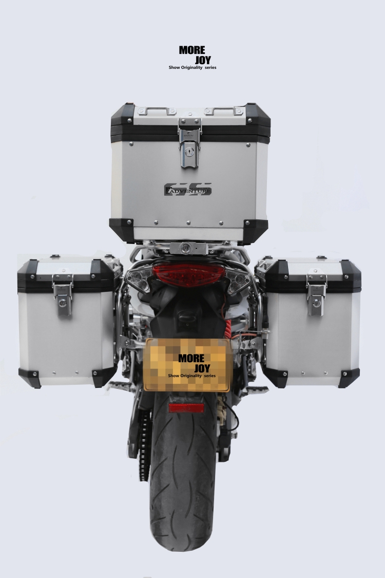 Huanglong BJ600GS-Một phiên bản hành trình của ba hộp tour du lịch màu vàng 600 hộp bên hông hộp màu vàng - Xe gắn máy phía sau hộp hộp để đồ xe máy