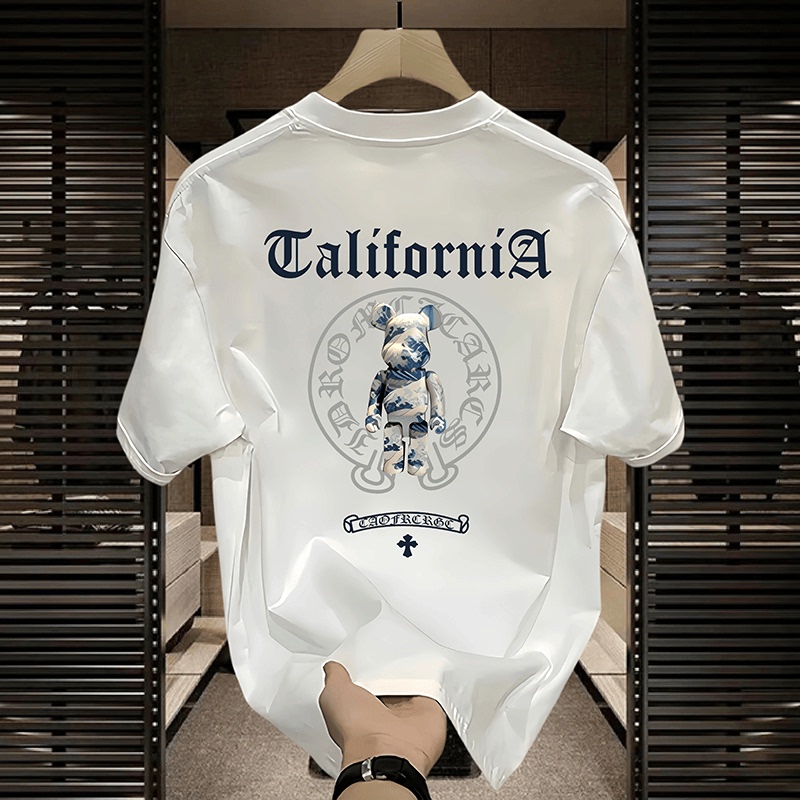 Kuraishi Kazuki Trendy Brand Men's T-Shirt Short-Sleeve Summer New Pure Cotton High Street Personalized Couple Heavy-Duty Ice Silk Clothing