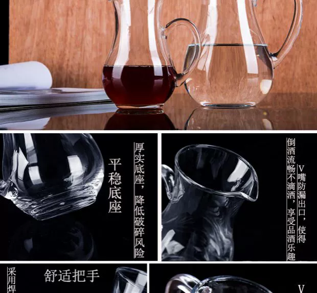 Rượu vang trắng thiết bị đo độ dày rượu vang tách nhỏ rượu vang rượu vang với rượu vang đỏ chống rơi trong suốt 500ml các loại ly uống rượu whisky