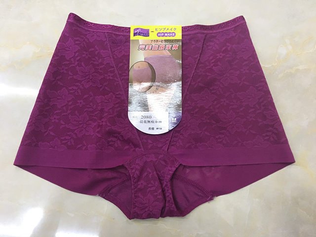 ໄຕ້ຫວັນຂອງແມ່ຍິງ seamless ແອວຕ່ໍາ sexy butt-lifting lace jacquard pants 2080 ຝ້າຍ crotch boxer briefs