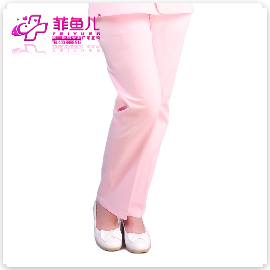 Fish nurse pants female white elastic waist summer short thin pink fat male blue plus size can not afford the ball