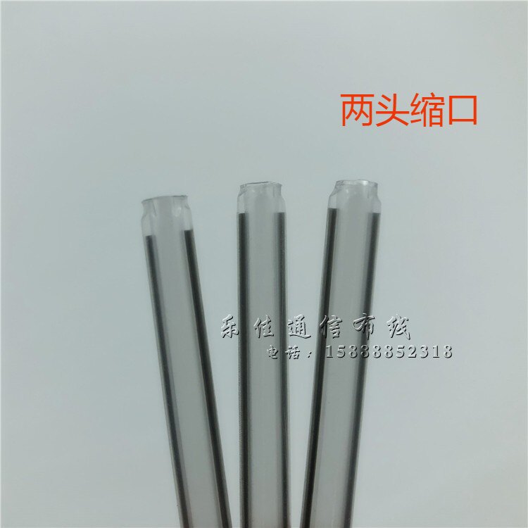 Double steel needle leather wire fiber heat shrinkable tube leather wire optical cable heat-melt tube light leather fiber fusion sleeve 6CM 1000 pieces