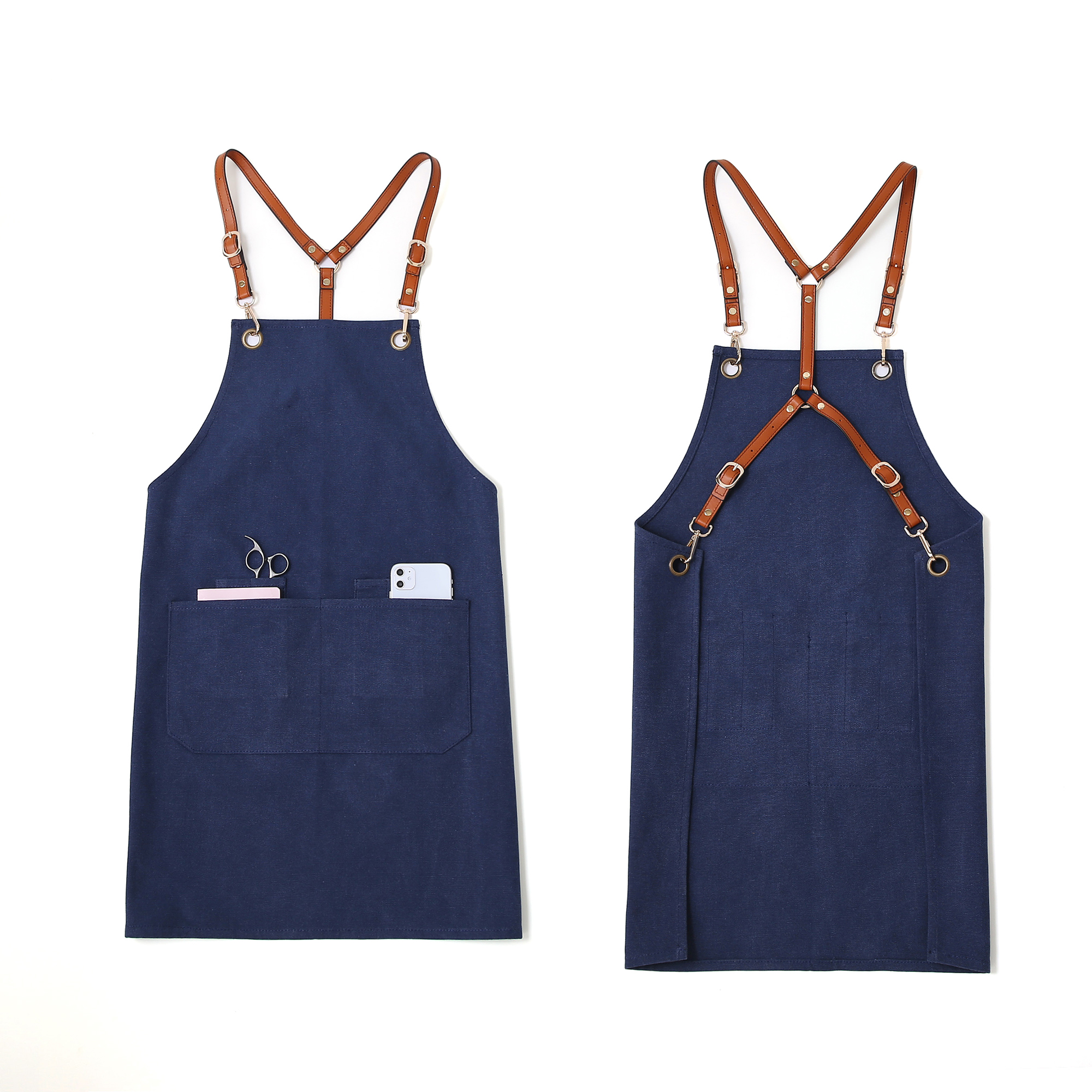 Barista apron custom logo barber shop western restaurant baking hair stylist bar tattoo artist work apron