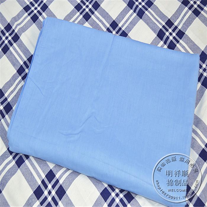 Sinh viên duy nhất màu xanh tinh khiết quilt cover đơn vị màu đào tạo quân sự sky blue quilt cover cotton duy nhất bìa giường màu xanh