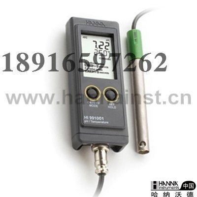 HI991301 Waterproof Portable pH °C Meter