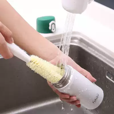 Japanese cup washing artifact Cup washing brush Glass cleaning brush Kitchen brush teapot bottle long handle stain removal brush