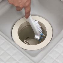 Japan aisen drain floor drain cleaning brush sink brush inside side right angle brush pot brush