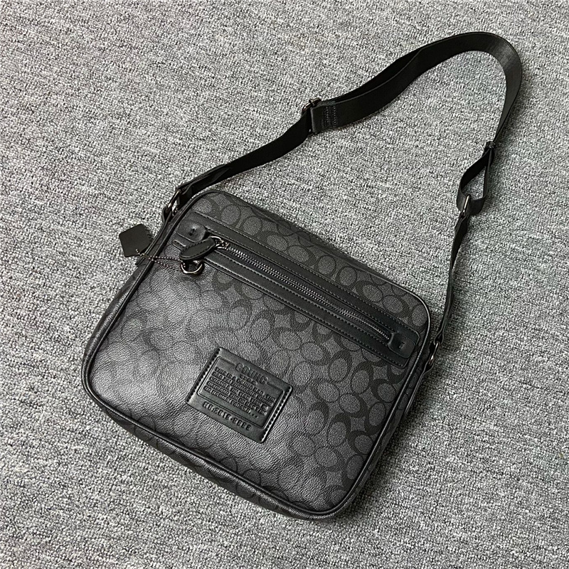 Tide Card Men's Single Shoulder Bag Han Edition Fashion Skew Satchel Medium Business Men's Bag Large Capacity Men And Women Casual Bag Waterproof