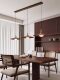 Ufo Lamp Restaurant Lamp Chandelier Japanese Style Wabi-Sabi Style Retro Walnut Color Bar New Chinese Style Tea Room Lamps