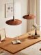 Ufo Lamp Restaurant Lamp Chandelier Japanese Style Wabi-Sabi Style Retro Walnut Color Bar New Chinese Style Tea Room Lamps