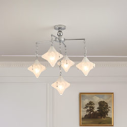 Bauhaus Guest Restaurant Star Lamp Creative High-End Glass Chandelier French Bedroom Study Art Chandelier