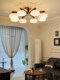 Medieval Style Living Room New Creative Glass Cover Chandelier French Light Luxury Style Bedroom Study High-End Chandelier