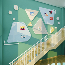Kindergarten Stairway Wall Decoration Environment Creation Themed Placement Material Hosting Culture Training Institution Post Bulletin Board