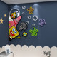 Children's room layout girl 3d three-dimensional wall stickers