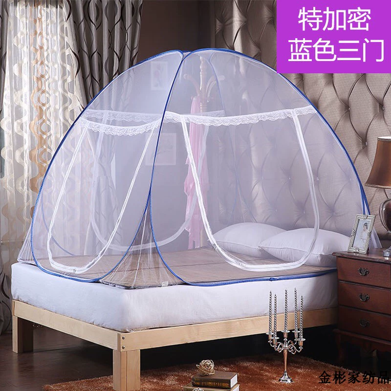 Mông Cổ yurt 1,5m miễn phí lắp đặt nhà mùa hè ký túc xá sinh viên 1.2 / 1.8 / 1.35 giường lưới chống muỗi lười biếng - Lưới chống muỗi