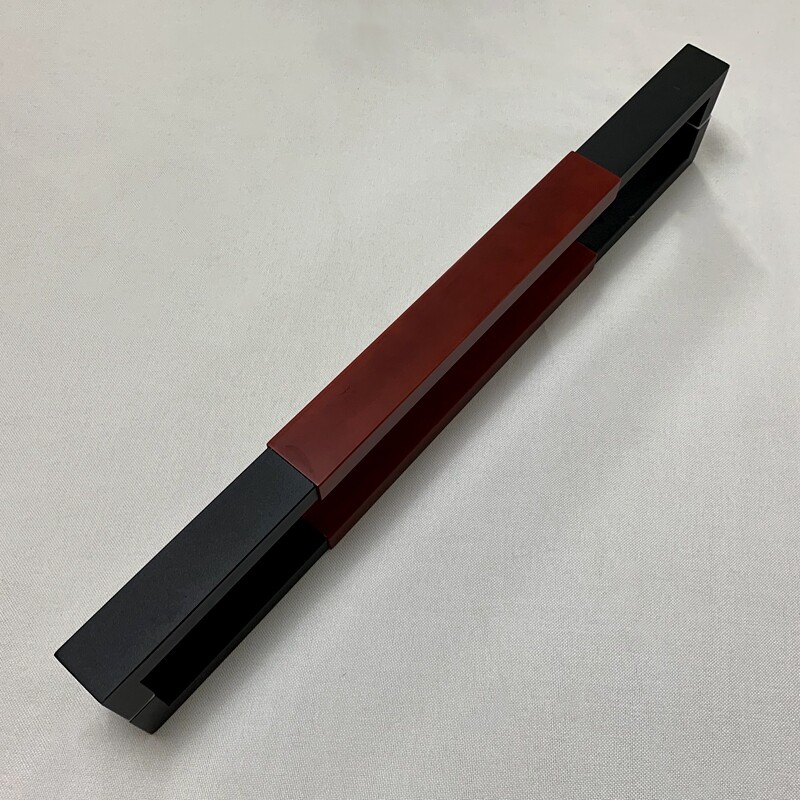 Custom glass door handle solid wood new Chinese log carving door sliding door handle pair LOGO lettering