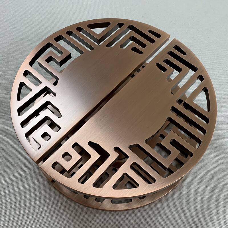 Door handle bronze semicircle Chinese glass door handle antique solid wood simple modern hotel club door handle