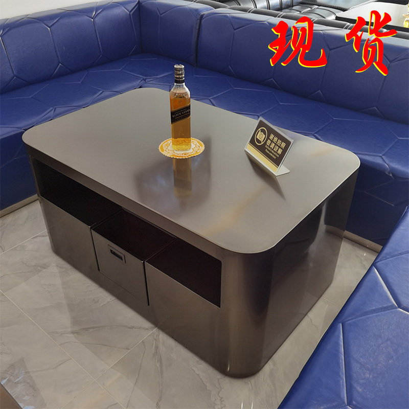 Spot bar coffee table stainless steel deck table jump card KTV coffee table sofa spot custom bar table