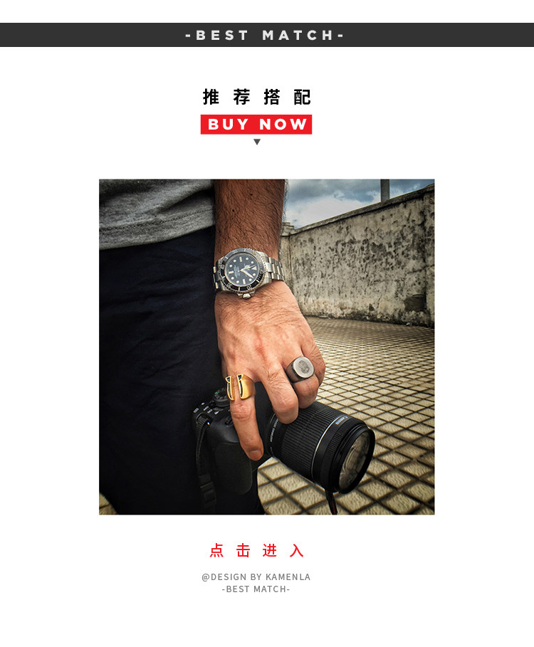 Bague mixte OTHER   en Acier au titane - Ref 3088331 Image 13