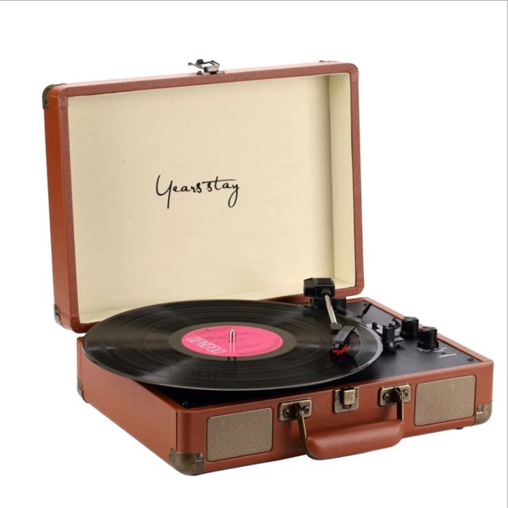 Black Gum Record Gramophonic Machine Box Electric Phonograms Box Bluetooth Retro Antique Antique Style Home-Taobao