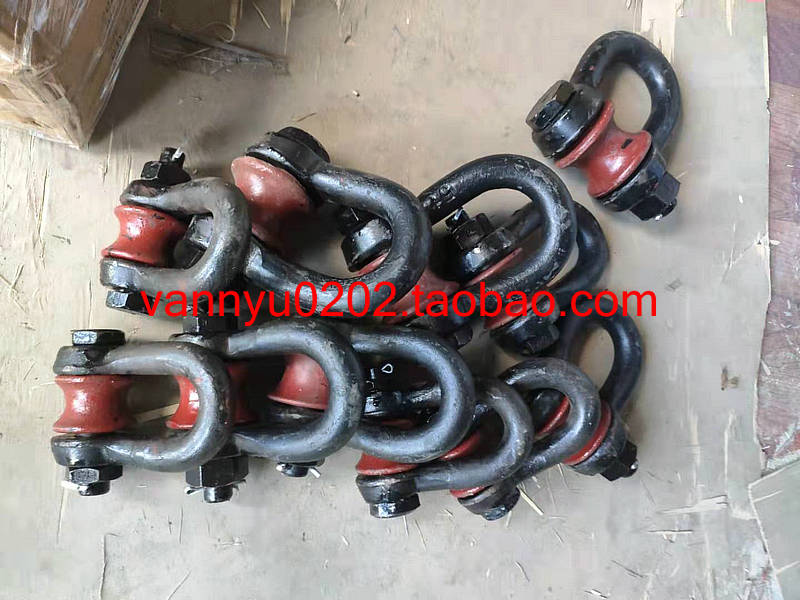 230401230402230403 marine lifting roller shackle steel cable pulley U-type rotary wheel shackle