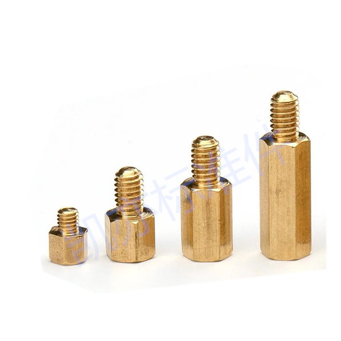 Single head hexagonal copper column single-pass copper stud Main board copper column isolation host shell copper post copper post M2