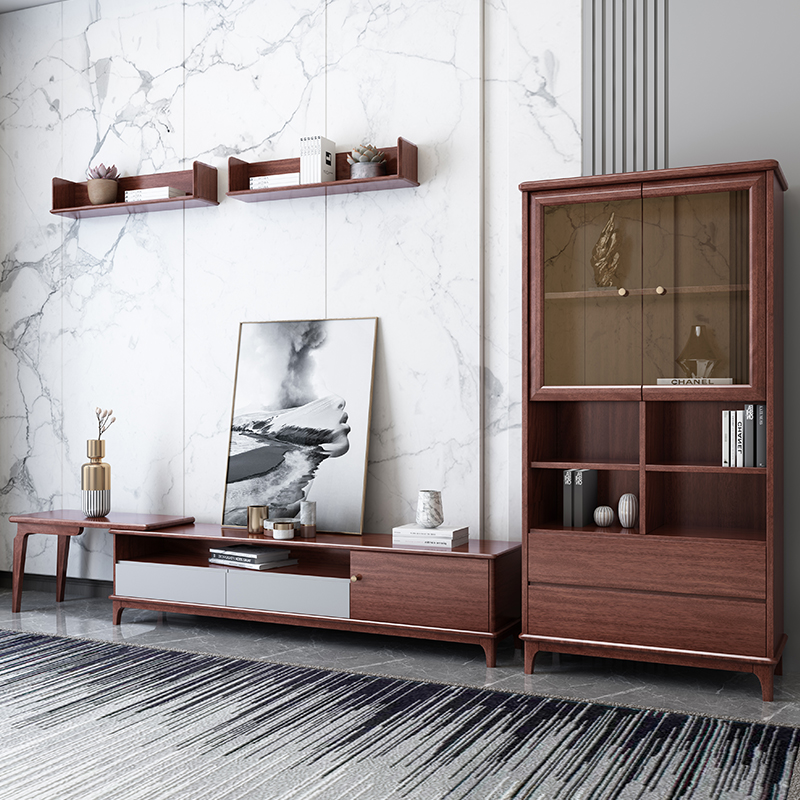 Купить Орех дерево телевизионный шкаф сочетание нордический современный ...