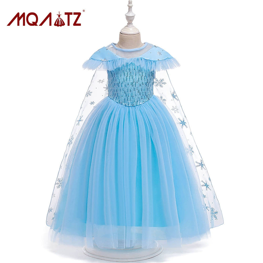 Váy trẻ em AliExpress bông tuyết sequins Elsa Frozen girl catwalk Váy cưới trẻ em - Váy trẻ em