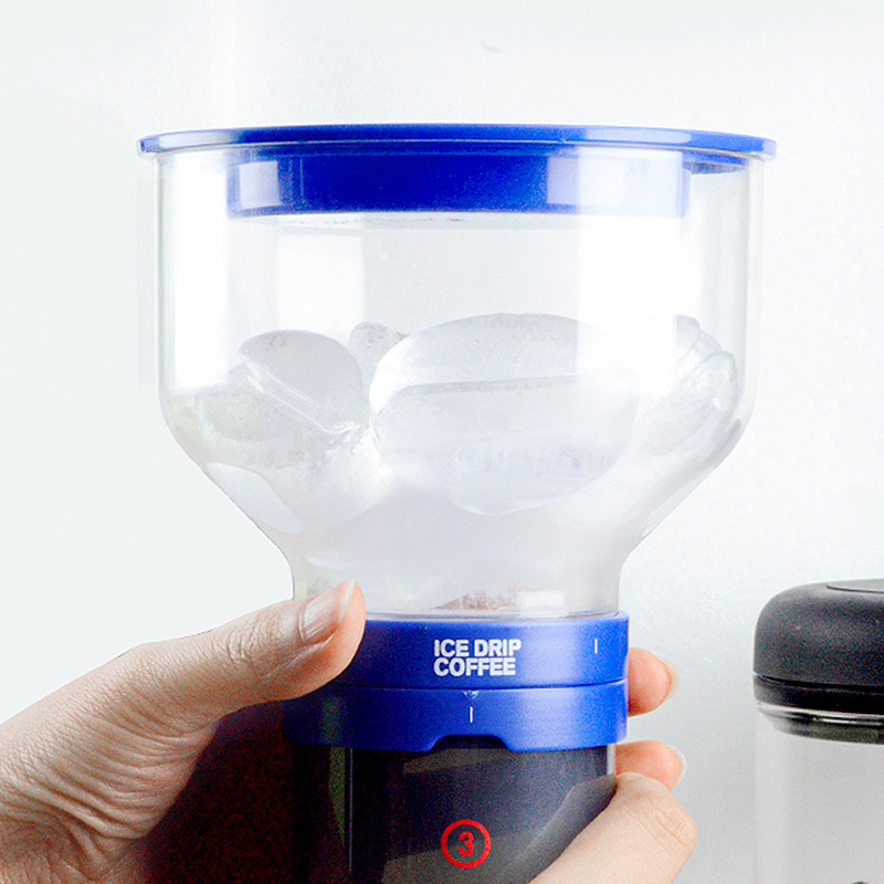 Hobbyist's Pour-Over Ice Drip Coffee Maker, Filter Press, French Press Pot, Home Use Ice Drip Hand Brew Pot, Cold Brew Pot, Ice Brewed Coffee Pot