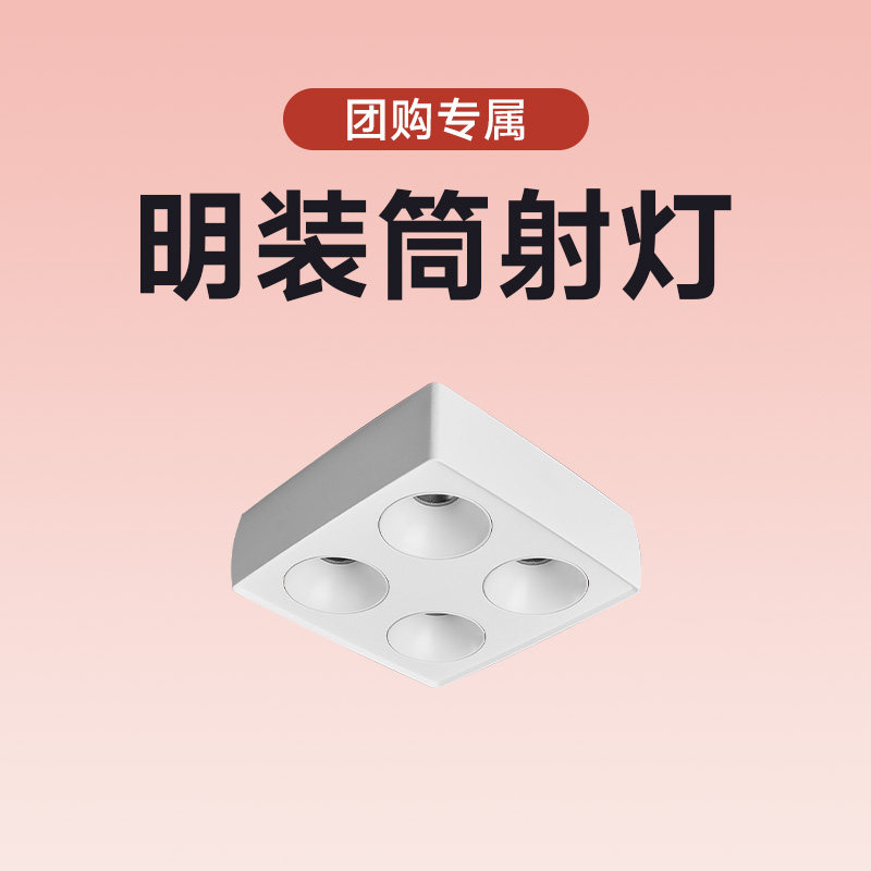 西顿照明无主灯明装筒射灯X合集