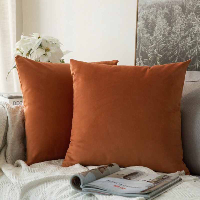 Home Multifunction Headboard Multiple generous size sofa orange Pillow Orange orange Nordic new bed leans on 