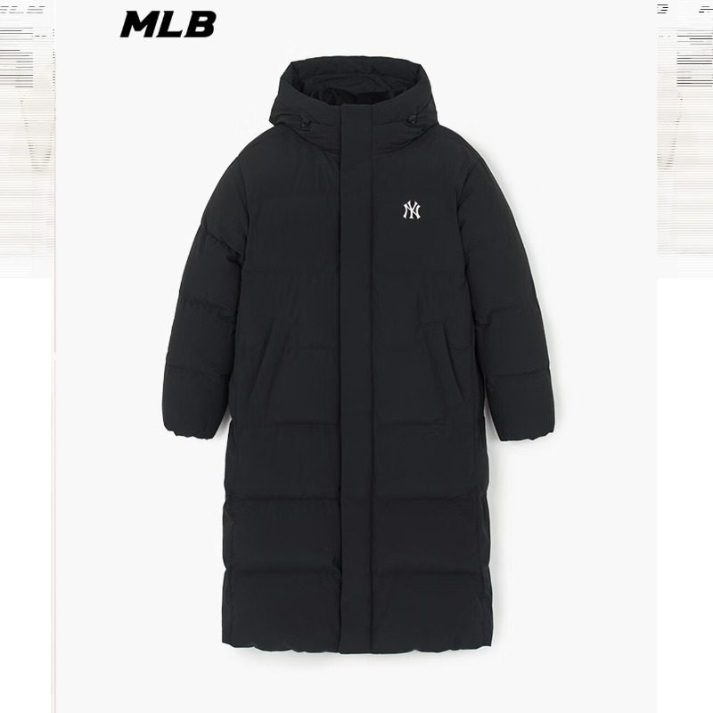 MLB羽绒服男女情侣同款长款防泼水羽绒服25新款3ADJB2356