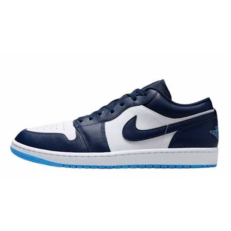 Nike耐克 Air Jordan 1 AJ1 蓝白 舒适低帮 复古篮球鞋553558