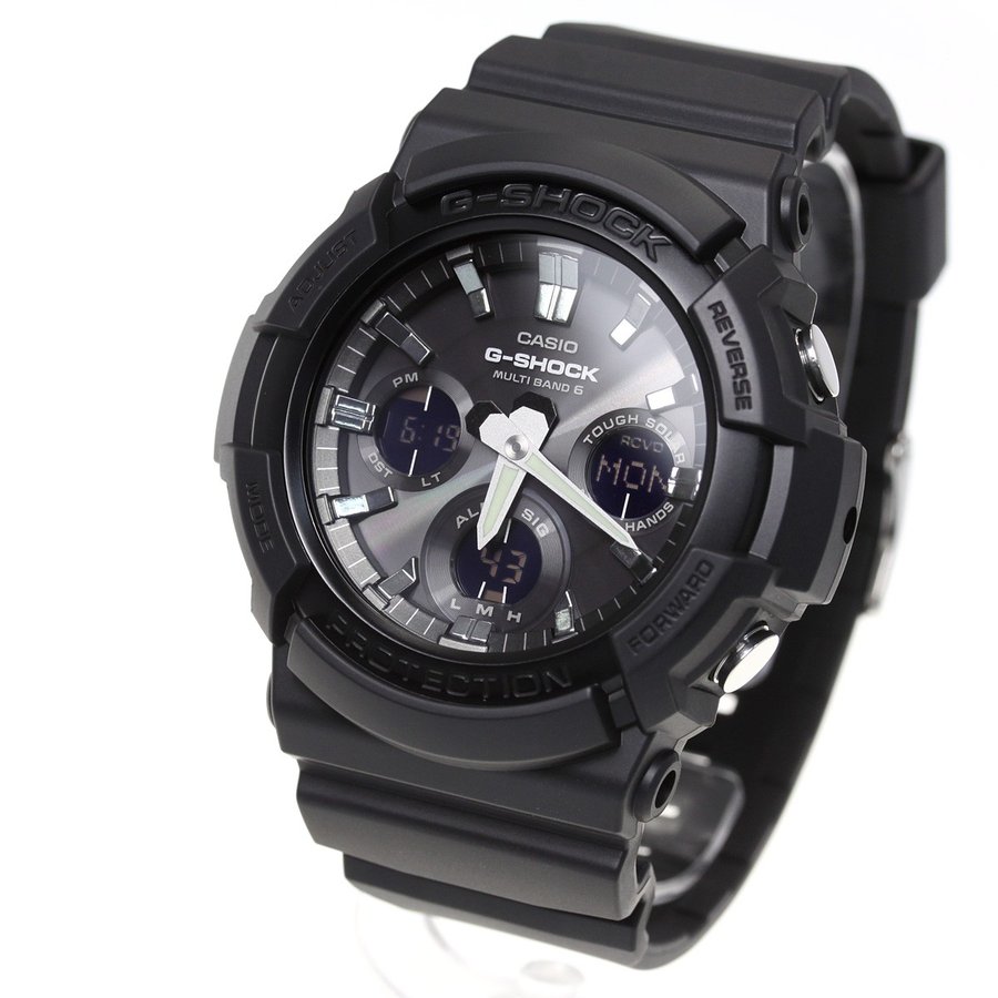 卡西欧/Casio G-SHOCK SOLAR WAVECEPTOR系列 电波太阳能防水运动男表GAW-100B-1AJF