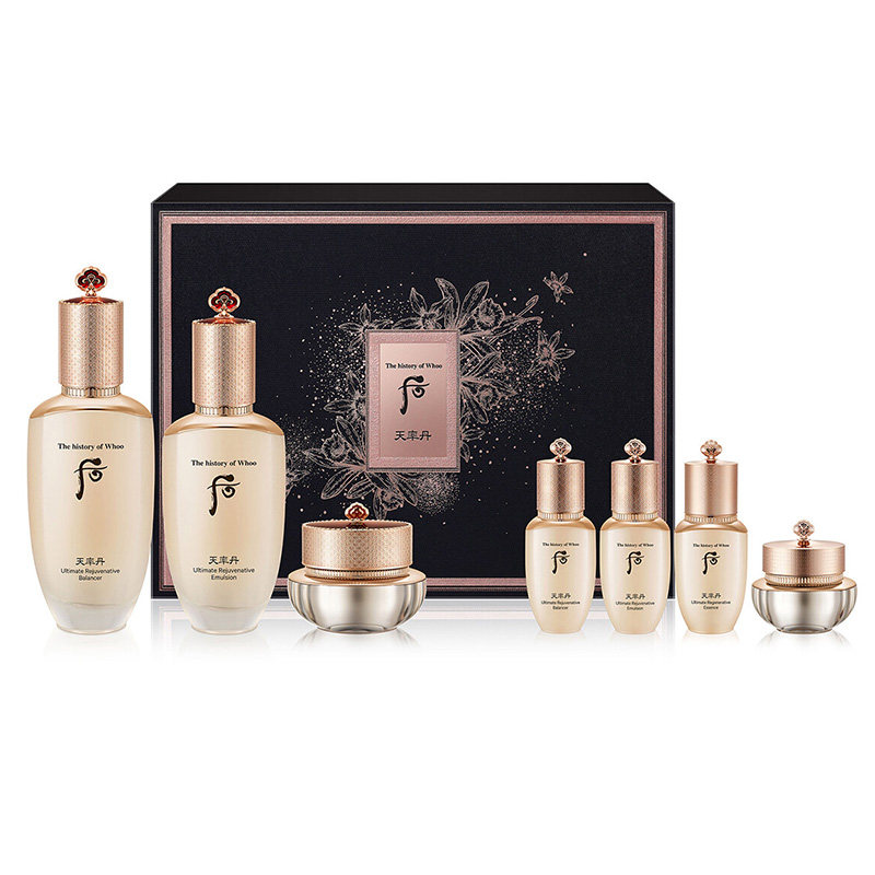 whoo后天率丹护肤套盒化妆水乳液面霜三件套装(版本随机)