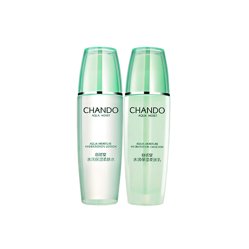 CHANDO自然堂水润保湿套装 柔肤水135ML+柔肤乳100ML