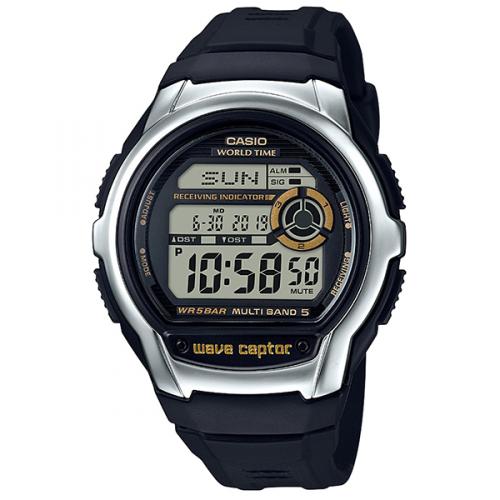 卡西欧（CASIO）男表 数显多时区计时夜光自动日历运动防水手表WV-M60-9AJF
