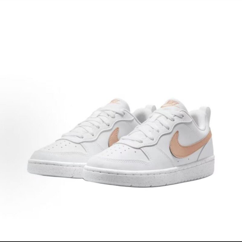 NikeCourt Borough 舒适百搭GS 低帮 板鞋 粉白 男女同款DV5456-141