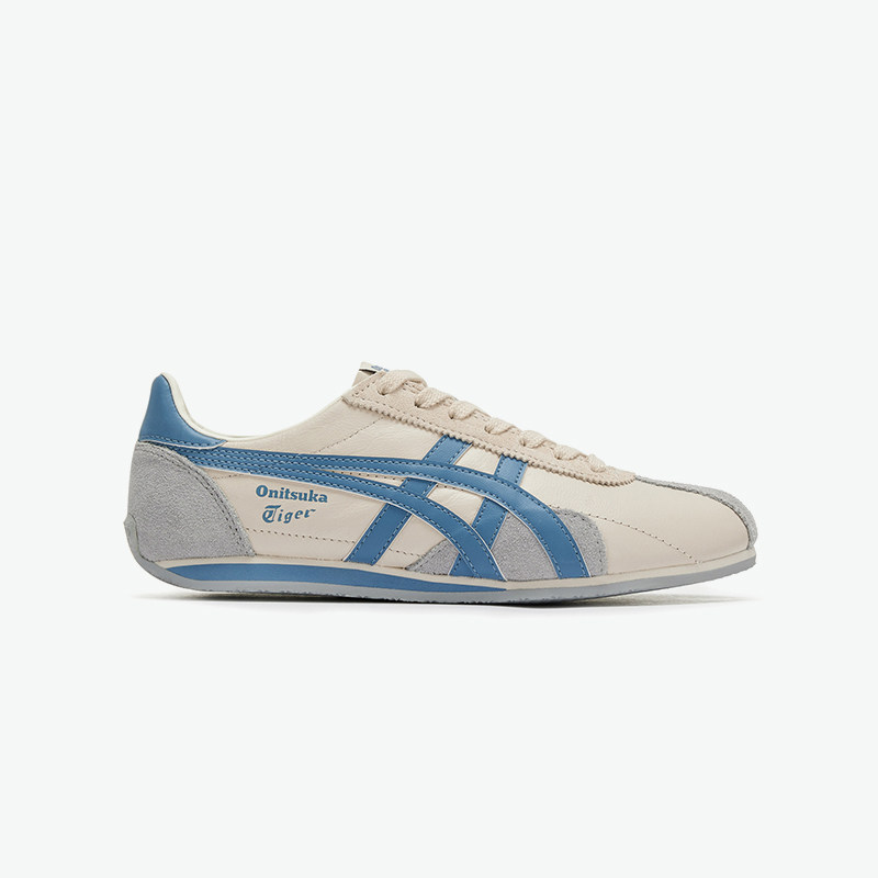 Onitsuka Tiger鬼塚虎RUNSPARK秋季米色蓝色复古舒适运动鞋休闲鞋