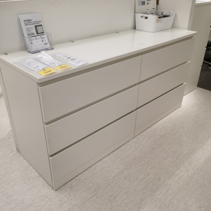 Ikea Malm 6-Drawer Chest of Drawers Storage Cabinet Organizer Nordic Style European Style Assembly White Black Ikea Malm 6-Drawer Chest of Drawers Storage Cabinet Organizer Nordic Style European Style Assembly White Black