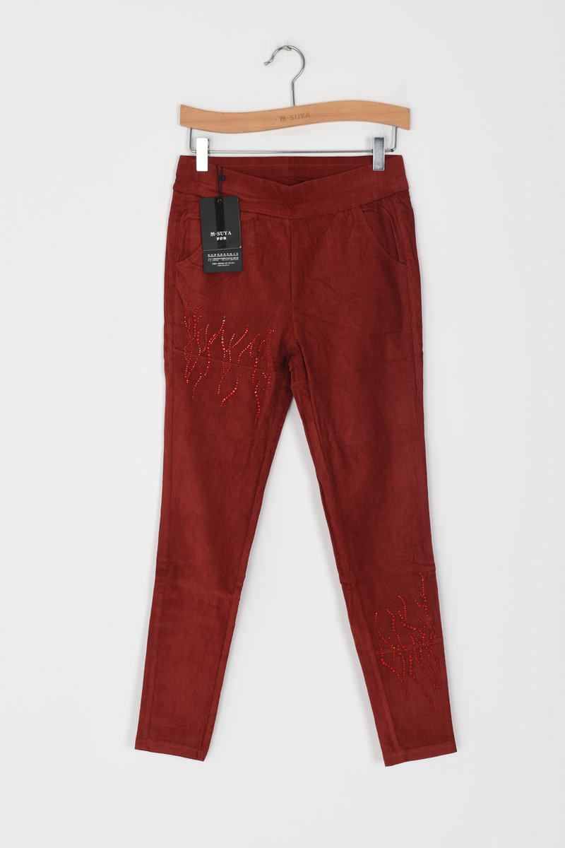 Mengshuya women's pants 2022 spring new 13309232 counter new slim slim