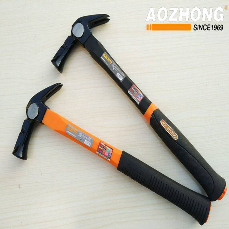 Auschwitz horn hammer Aluminum die hammer Woodworking hammer Round head with magnetic special iron hammer Iron hammer Pulling hammer Auschwitz