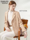 [Hazel Core]Yisha Bufe 2026 Spring New Vintage Slim Fit Blazer Retro Style Solid Color