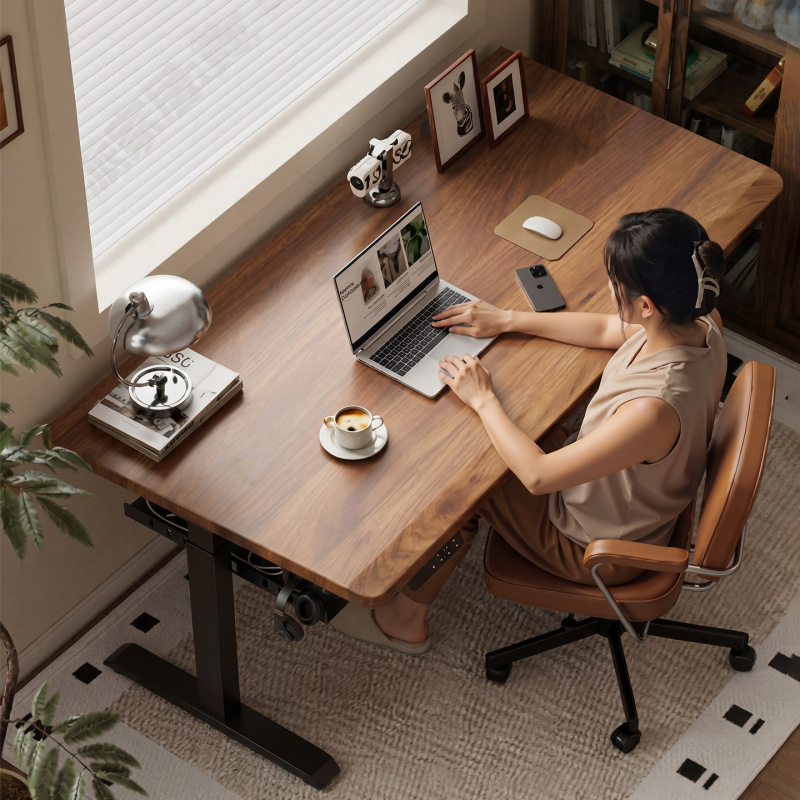 Solid Wood Desktop Computer Desk, Home Office Desk, Study Desk, Double Gaming Desk, Simple Work Desk, Bedroom Desk