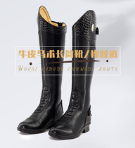 Professional equestrian boots equestrian boots riding boots mens and womens top layer cowhide breathable equestrian boots riding equipment
