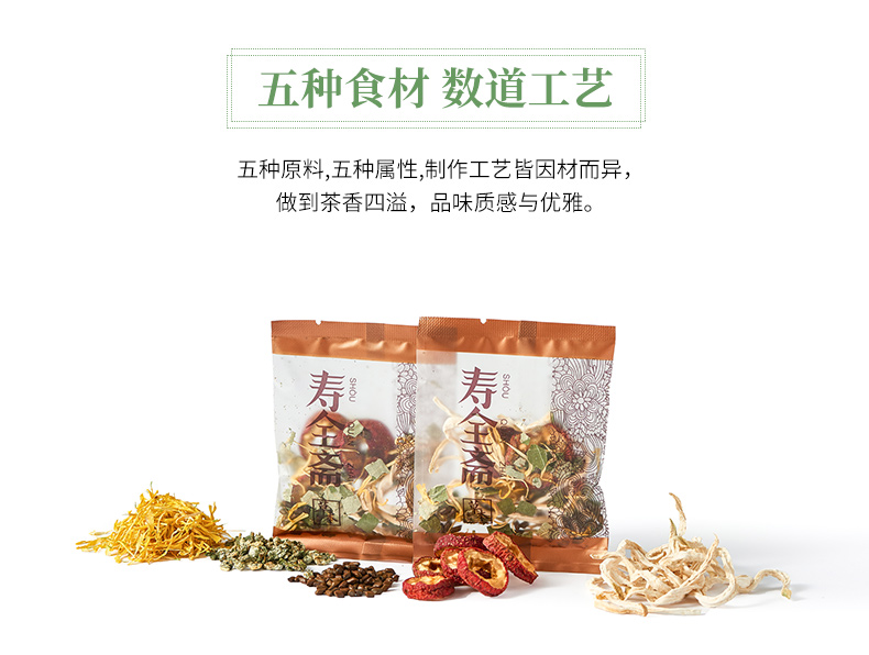 SHOUQUANZHAI Hawthorn Lotus Leaf Tea 80g